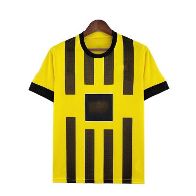 China Shirts & Tops 22-23 Bundesliga Home Away Player Fan Thailand Embroidery Sublimation Logo Soccer Football Jersey Uniform Sets For Adults Men for sale