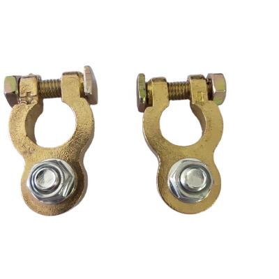 China Positive &Negative Connecting Wire Connector Clamp Battery Terminal Brass Material for sale