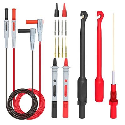 China 1set Kit Automotive Multimeter Probe Test Lead With Wire Piercing Puncture Probes 4 Mm Banana Plug Test Leads Test Probe TP025 for sale