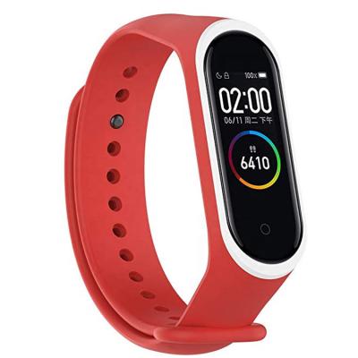 China Wearable in dual colors TPU running strap for xiaomi MI band 4 band 5 strap replacement strap wholesale for sale