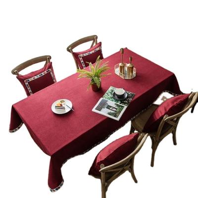 China Modern Durable Using Modern Low Price Variety Colors Tablecloth Polyester For Home for sale