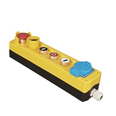 China PC XDL821-JB671P Plastic Push Button Switches Box Left Right Momentary Switch Control 5 Holes Button for sale