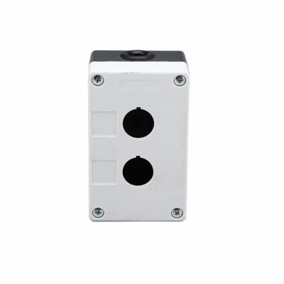 China XDL5-B02 2 Holes ABS Plastic Image Switch Button White Plastic Electrical Box for sale