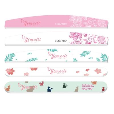 China YML Nail Folder #100#150#180 Durable Nail File Supplies Custom Printed Nail Files for sale