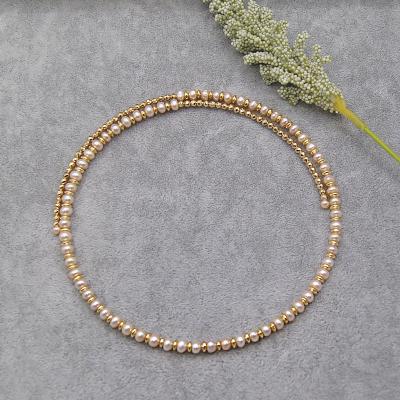 China Natural CLASSIC Flexible Stone Seed Pearl Freshwater Pearl Necklace Necklace For Women for sale