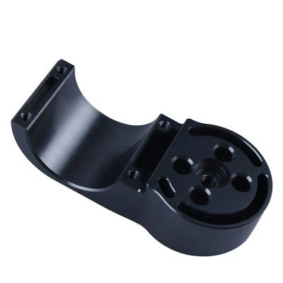 China Clip Support Fastener Aluminum Fixed Aluminum Alloy Anodic Black For Industrial Use for sale