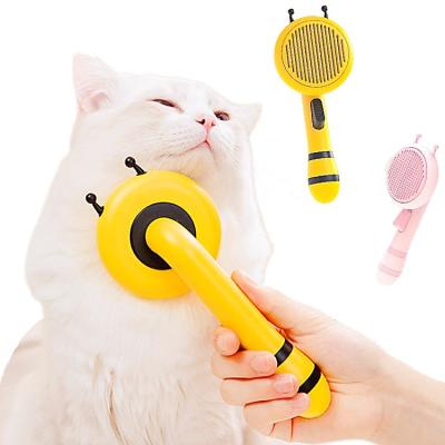 China Amazon Viable Hot Sale OEM Automatic Comb Hair Removal Cat Dog Brush Pet Grooming Brush Sweep Pet Hair Remove Dog Hair Pet Comb for sale