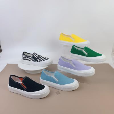 China Wholesale Fashionable Light Weight Solid Color Height Increasing Sport Shoes Slip On Canvas Shoes for sale