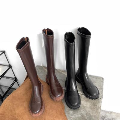 China Other Knight Boots Stretch Platform Women Boots British Style Martin Boots for sale