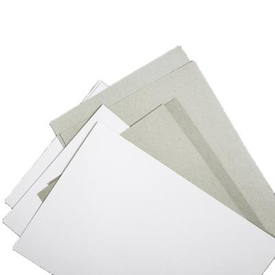 China Gray Back Density Cardboard Compressed Paper One Side Recyclable White Coated Duplex Board White Pulp Board Manufacturer for sale