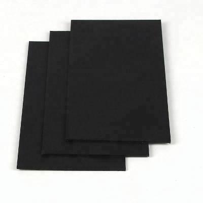 China Recyclable Black Cardboard Recycle Paper / Laminated Black Chip Board Paper for sale