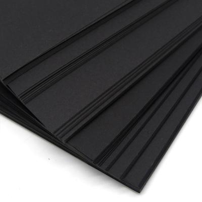 China Stationery Binding Recyclable 1.5mm Thick Black Book Paper Strawboard for sale