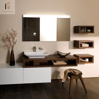 China Modern Bathroom Furniture Basin Cabinet Wood Bathroom Cabinets Vanity for sale