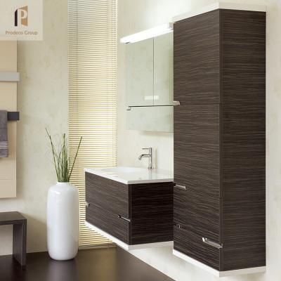 China Modern High End Bathroom Vanity Cabinet Mirror Bathroom Cabinet Led Bathroom Cabinet PVC Waterproof for sale