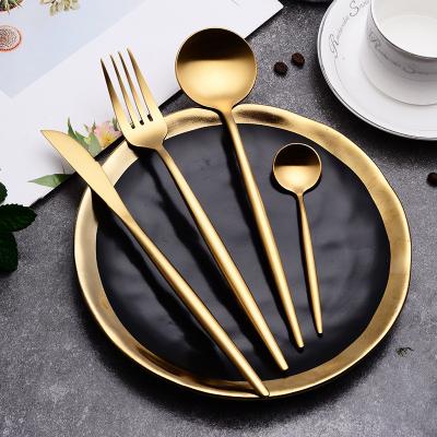 China Sustainable Dinnerware Set Cutlery Luxury Steel Set Quality Dinnerware Knives Forks Dining Dinner Set Western Food Restaurant for sale