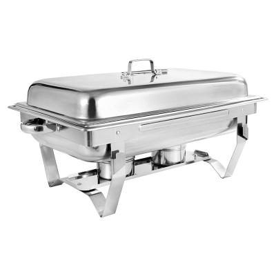 China Modern Yantai tongli chafing dish set stainless steel hotel buffet equipment food warmers for sale