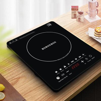 China Commercial Electric Cooktop OEM Kitchen Used Black Silver Steel 110V 220V Electromagnetic Induction Cooker Eco-friendly for sale