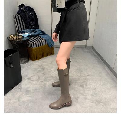 China Around 2021 Newest Design Good Quality Long Boot Waterproof Flat Heel Cheap Women Boots for sale