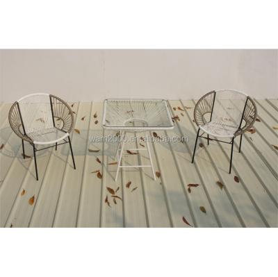 China Industrial wholesale outdoor sturdy and durable rattan dining table set garden table and coffee table chair set furniture set for sale