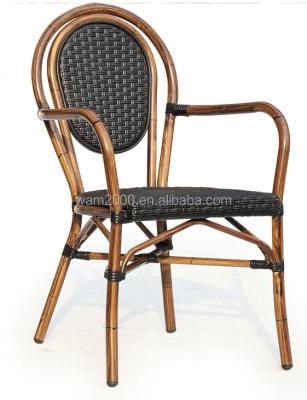 China Restaurant PE Imitation Wicker Look Bamboo Chair for sale