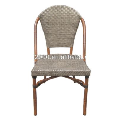 China Industrial stacked bamboo appearance metal restaurant cafe chair conference room for outdoor restaurant high quality for sale