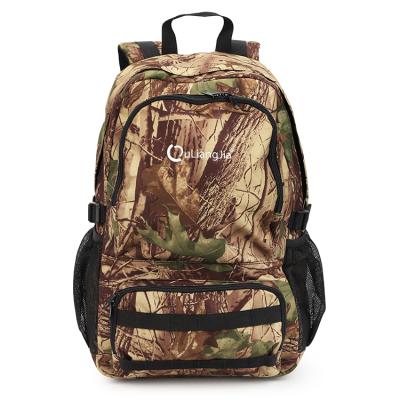 China High quality 100% polyester knit camouflage OEM sports travel hunting backpack for hunting and outdoor sports for sale