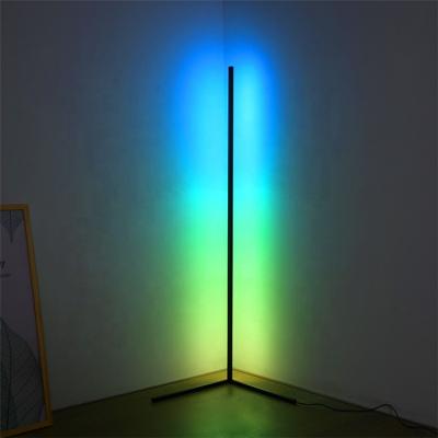 China Lighting Functions RGB Corner LED Smart Nordic Tripod Lighting Floor Stand Lamps For Living Room for sale