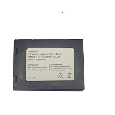 China POS Terminal 7.4V 1850mah Li-ion Rechargeable Battery Pack K370 For Nexgo G3 GX01 POS Terminal Battery for sale