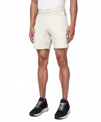 China Anti-Wrinkle Shorts Custom Classic Knee Zipper Slim Fit Fly Shorts Plain Casual Golf Shorts For Men for sale