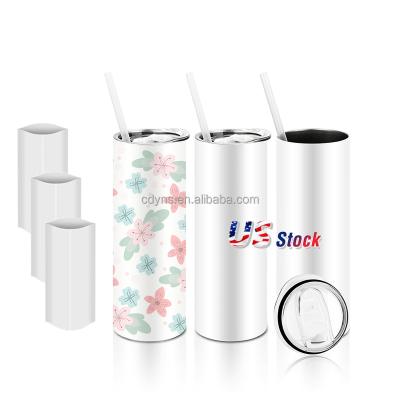 China Free shipping viable stainless steel sublimation tumblers blanks for new rts sublimation empty coffee mugs from usa in us warehouse for sale