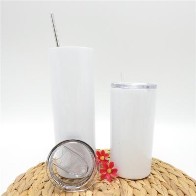 China Hot Selling Viable Hot Sale 20oz/30oz Stainless Steel Wall Water Cup Tumbler Mugs Sublimation Double With Lid And Straw for sale