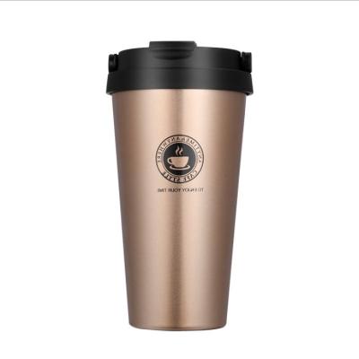 China NEW16oz Double Wall Stainless Steel Travel Vacuum Coffee Mug Viable Outdoor Lid New for sale