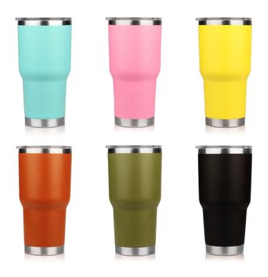 China Viable Regular Tumbler 30oz Vacuum Insulated Regular Tumbler Mugs Car Mug For Coffee/Beer Travel Mug Car Mug for sale