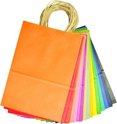 China Recyclable Custom Kraft Paper Handbag Shopping Bag Food Paper Bag for sale