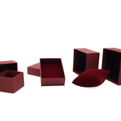 China Beautiful Recyclable Wholesale Custom Top And Bottom Jewelry Gift Box For Jewelry Set Necklace And Earrings for sale