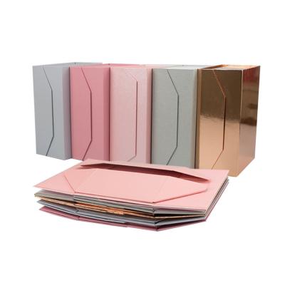 China Recycled Logo Printed Magnetic Closure Cardboard Garment Paper Materials Foldable Packaging Box Custom Foldable Clothing Gift Boxes for sale