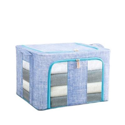 China 66L Storage Clothes Quilt Storage Box Nonwoven Fabric Foldable Vacuum Storage Clothes Box Dustproof Books Children Play for sale