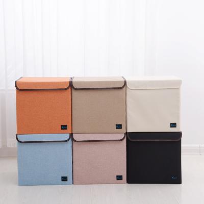 China High Quality Collapsible Nonwoven Home Decorative Storage Cube Bin Bin Storage Box For Home Organizer For File Storage for sale