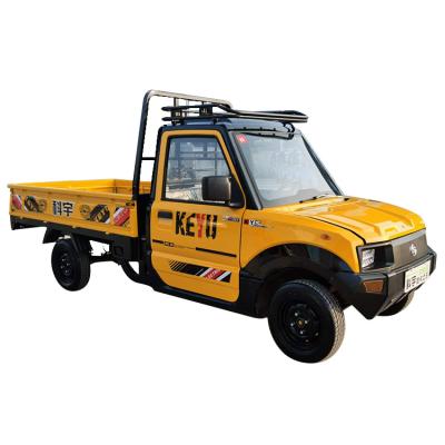 China Leather KEYU Factory Direct Sales 4 Wheel Good Performance Mini Electric Pick Up Truck Vehicle for sale