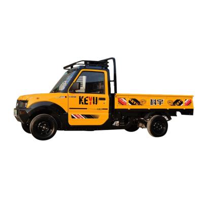 China Leather KEYU Chinese brand cheap 4*2 automatic transmission cargo truck electric pickup longboard truck mini 4wheel vehicle for sale for sale