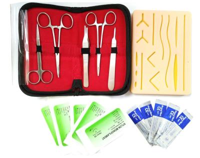 China School and Hospital 3 Layer Suture Practice Pad Skin Sutures Surgical Practice Suture Kit for sale