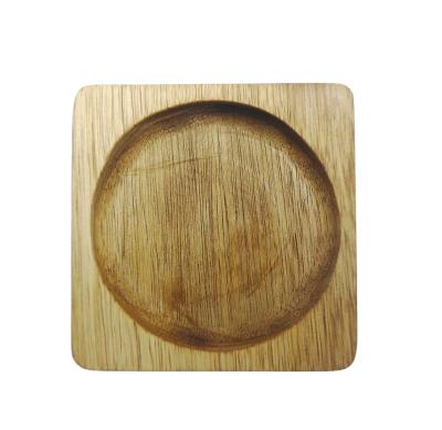 China Sustainable Hip-home Excellent Quality OEM Custom Design For Home Drinks Table Wooden Mat Coaster for sale