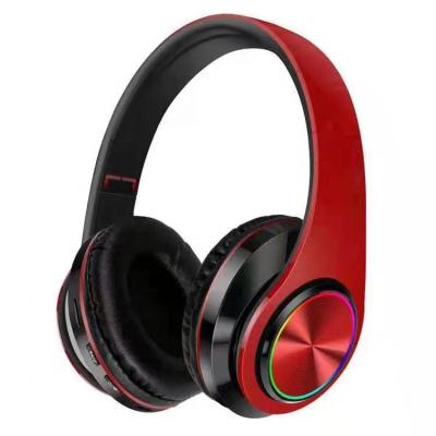 China Hot Seller High Quality Headband Wireless Headphones With LED Light New Product 5.0 Earphone for sale