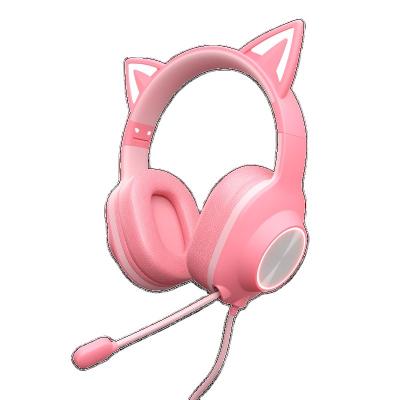 China Headband Factory Direct Gaming Headphones OEM Wired Headset Earphone With RGB Light for sale