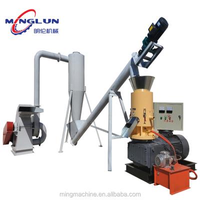 China Wood Pellet Machine Plant Capacity 100-200kg/h Sawdust Granulator Line Line for sale