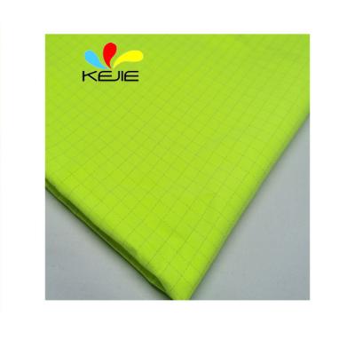 China Fabrics Manufacturers EN20471 Waterproof Fluorescent Polyester Fabric Yellow 100% China Strength Hi Strength Fabric For Clothing for sale