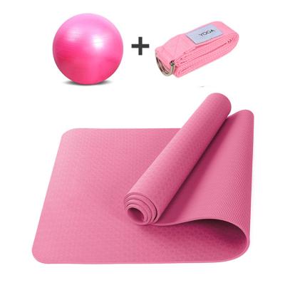 China Yoga Props Waterproof Anti Yoga Mat Home Set Fitness Ball Long Strap Strong Gym Gym Large for sale