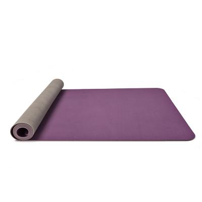 China Eco-Friendly Customize Design 5mm Extra Wide Folding Tree Yoga Towel Mat Natural Rubber for sale