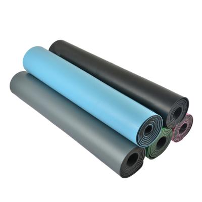 China Eco-Friendly Narrow Cell PU Leather And Tall Natural Rubber Yoga Mat for sale