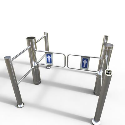 China Turnstile supermarket Swing barrier half high altitude with access Control stainless steel 304 for login and sortie grocery for sale